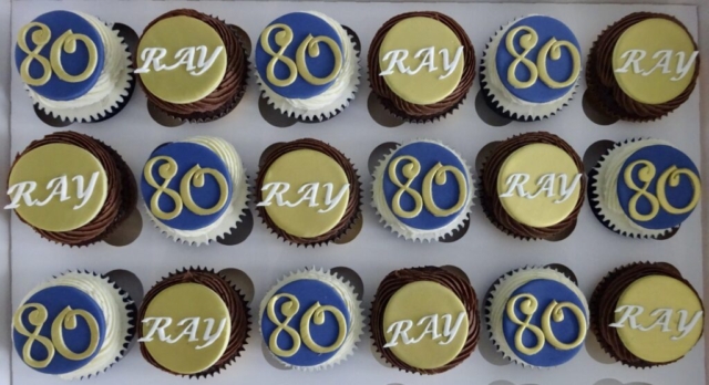 "80th Birthday Cupcakes"