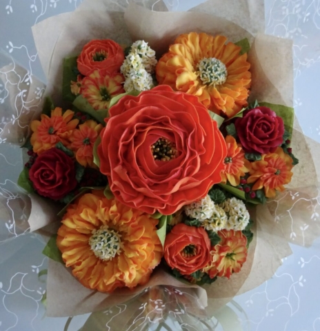 "Small Bouquet in Autumn Shades"