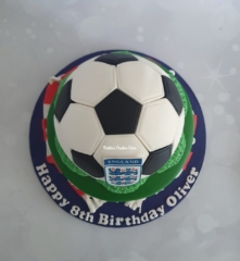 "Two Tier Football Cake England"