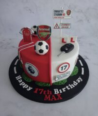 "Learner Driver Arsenal Cake"