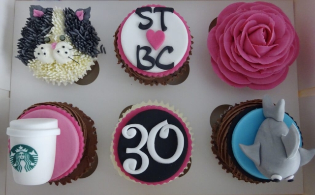"Bespoke 30th Birthday Cupcakes"