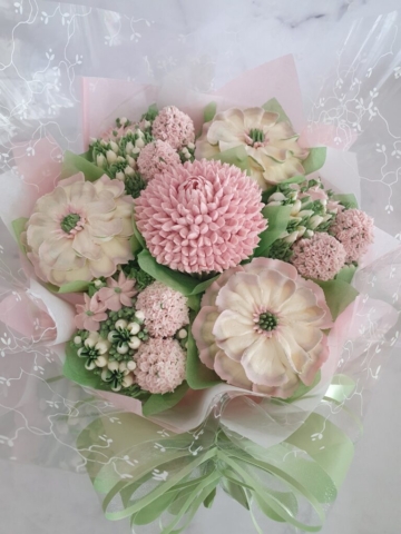 "Small Deluxe Cupcake Bouquet Blush"