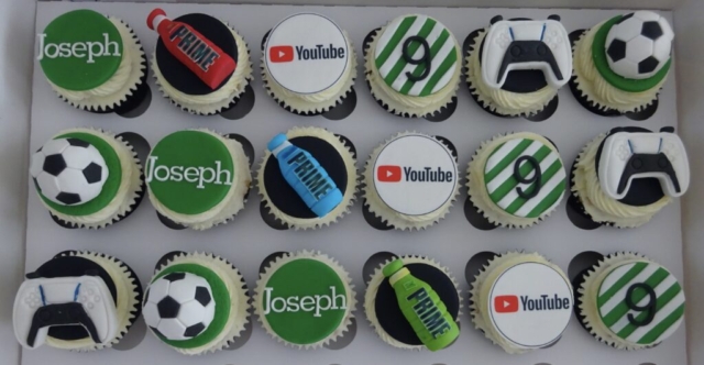 "Boys Themed Cupcakes"