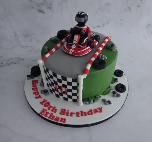 "Go Karting Cake"