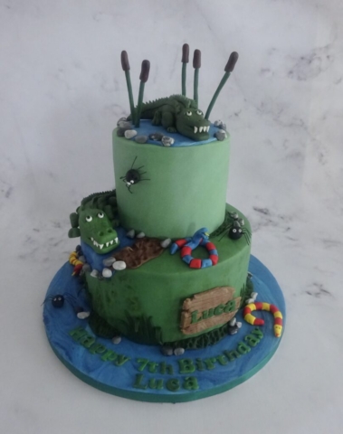 "Alligator Birthday Cake"
