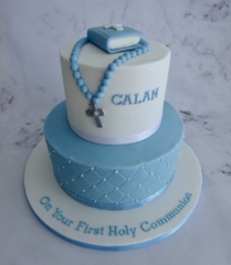 "Boys Baptism Cake"