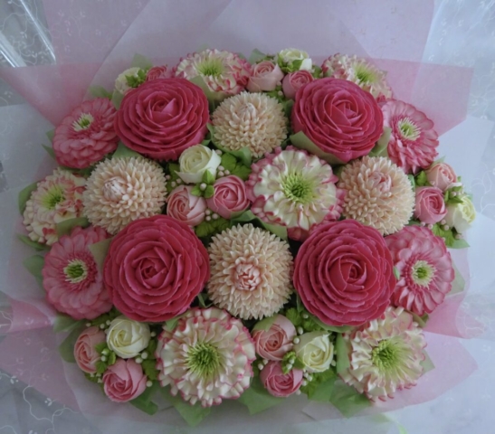 "Extra Large Cupcake Bouquet Pinks"