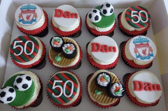 "Sporting 50th Cupcakes"