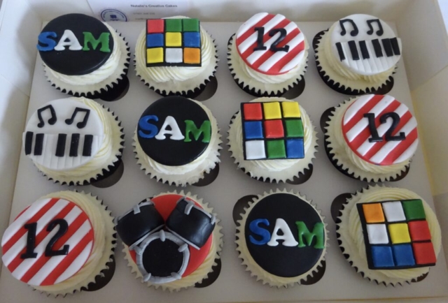 "Rubiks Cube Cupcakes"