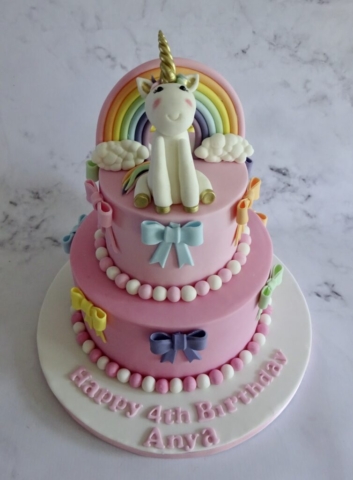 "Rainbow Unicorn Cake"