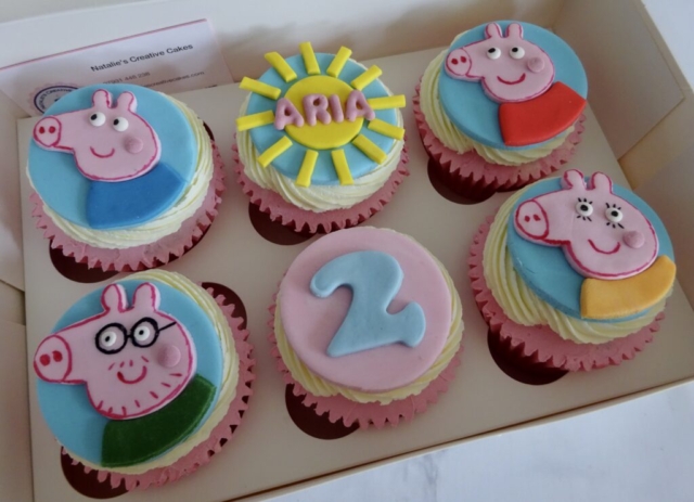 "Peppa Pig Cupcakes"