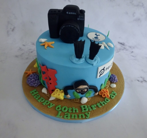 "Scuba Diving 60th Cake"