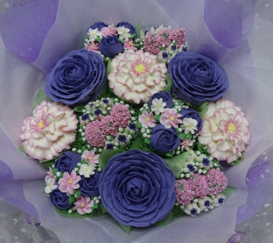 "Medium Deluxe Bouquet Pinks and Purples"