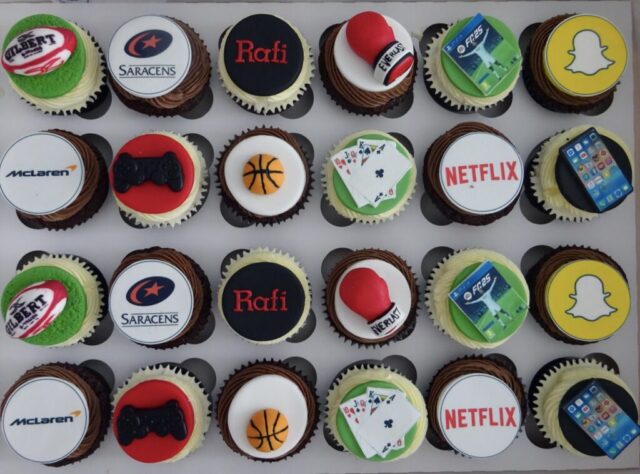 "Themed Birthday Cupcakes"