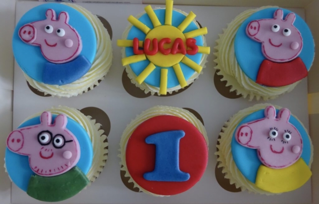 "Peppa Pig Cupcakes"