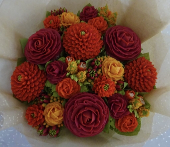 "Medium Deluxe Cupcake Autumn Shades"