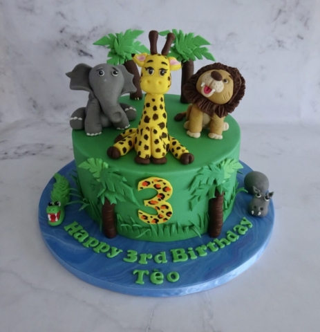 "Boy's Safari Cake"