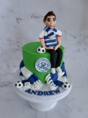 "QPR Cake with Character"