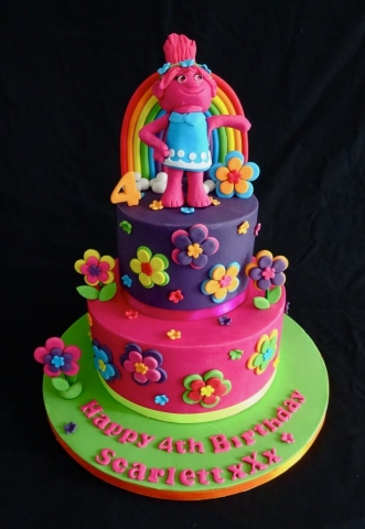 "Trolls and Rainbow Cake"