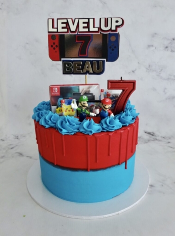 "Nintendo Switch Buttercream Cake"