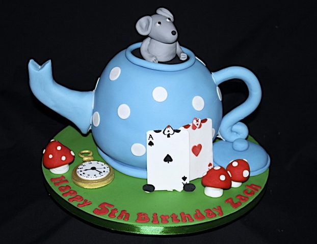 "Alice in Wonderland Teapot"