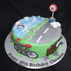 "Triathalon Cake"