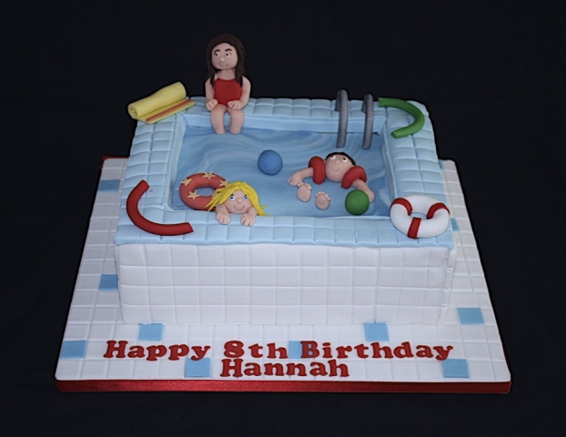 "Swimming Pool Fun Cake"