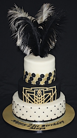 "Art Deco Gatsby Three Tier"