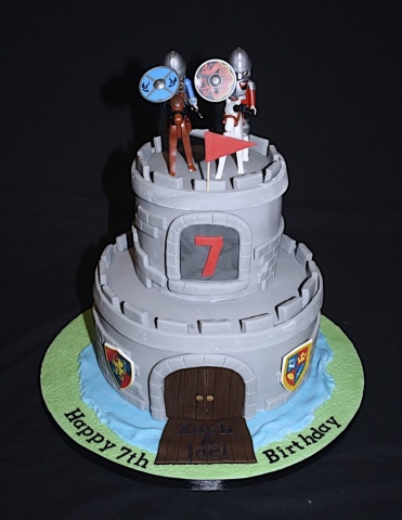 "Knights Castle Two Tier Cake"