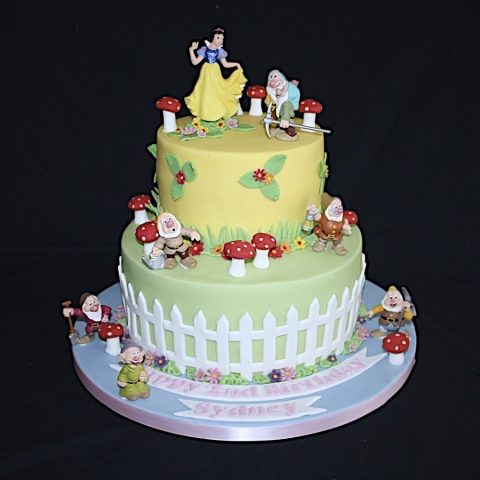 "Snow White Two Tier Cake"
