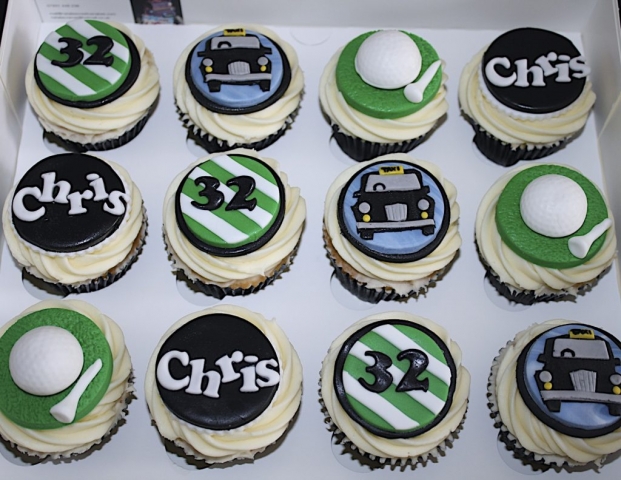 "Golf & Taxi Driving Cupcakes"