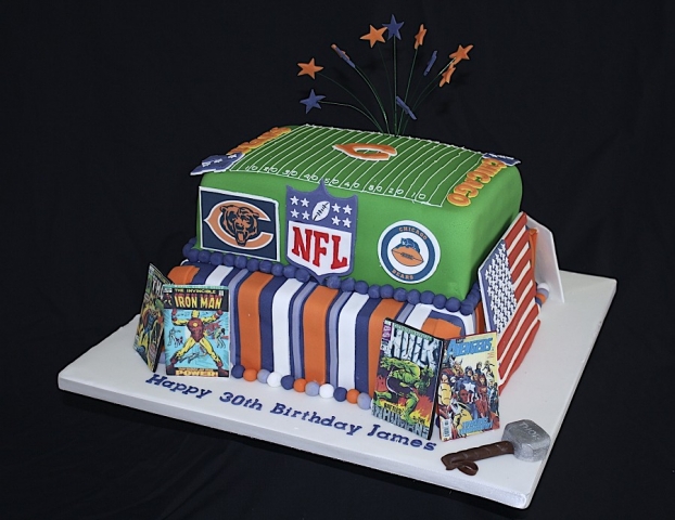 "NFL Chicago Bears Baseball Cake"