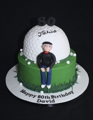 "Two Tier Golfing Cake"