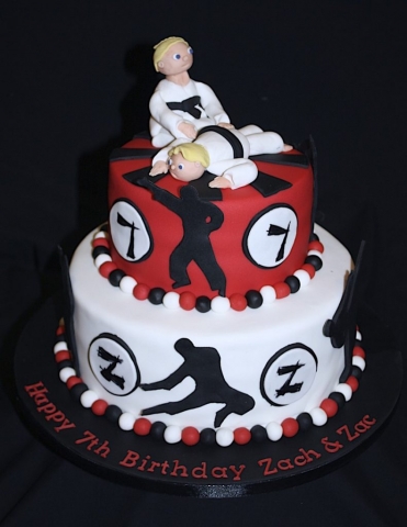 "Two Tier Karate Cake"
