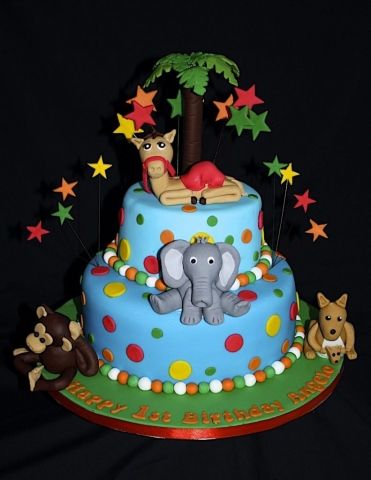 "Two Tier Polka Dot Animal"