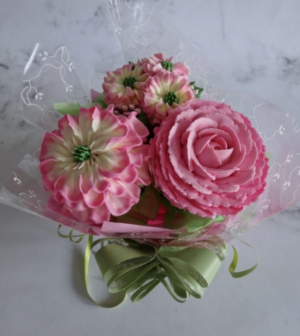 "Mini Cupcake Bouquet Pink"