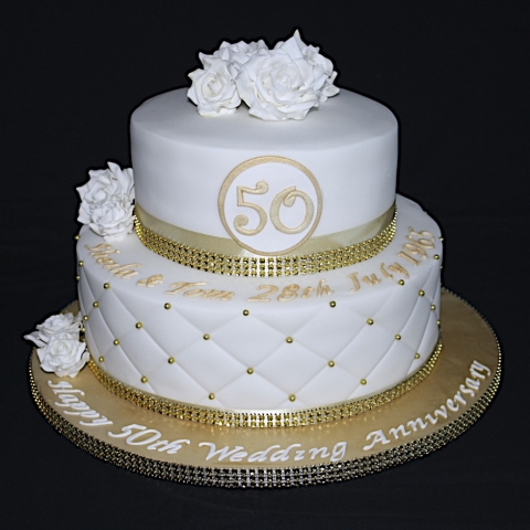 "Golden Wedding Cake"