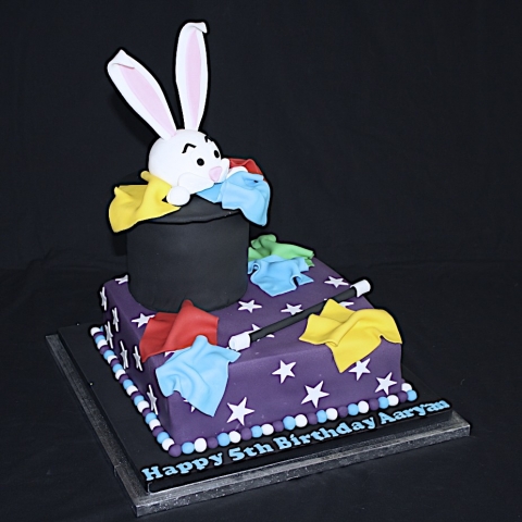 "Two Tier Rabbit Magician Hat"