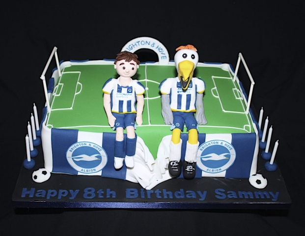 "Brighton Football Club Pitch Cake"