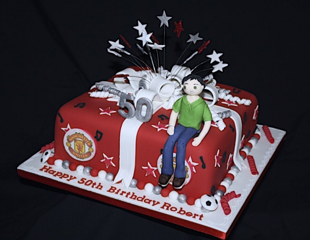 "Red & White 50th Starburst"