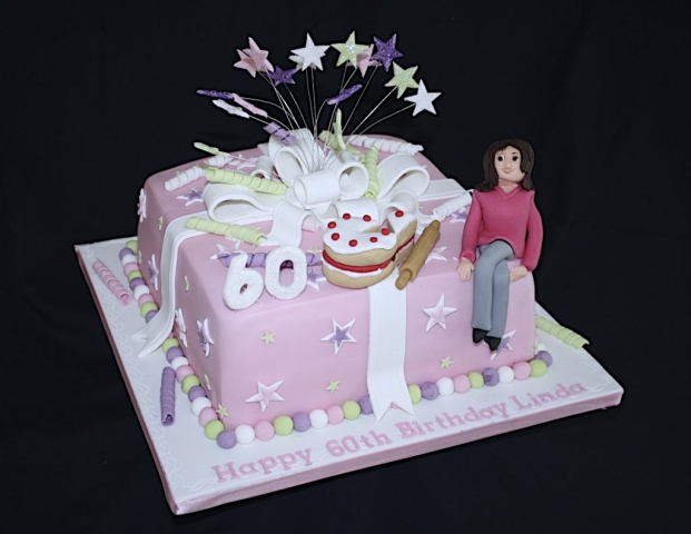 "Baby Pink & Pastels 60th Starburst"