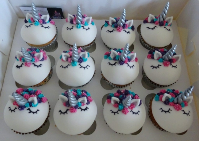 "Unicorns in Silver, Pink, Turquoise, Purple"