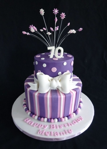 "Two Tier Pastel 70th"