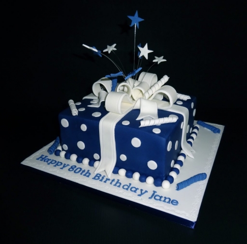 "Navy Parcel Cake"