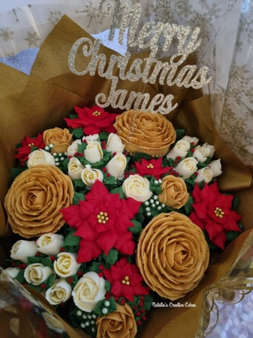 "Christmas Cupcake Bouquet"