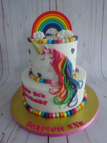 "Rainbow Unicorn Cake"