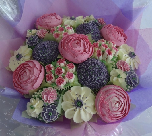 "Large Bouquet in Pinks and Lilac"