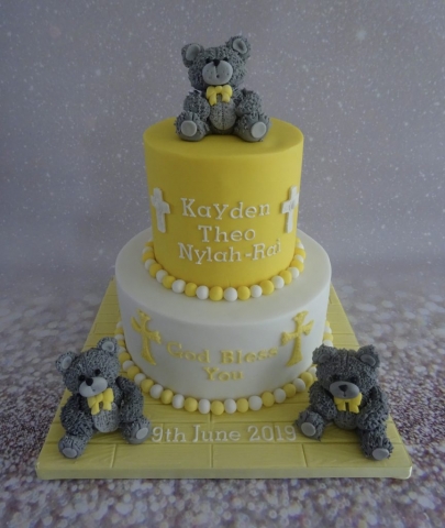 "Boys Christening Cake"