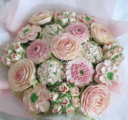 "Large Bouquet Blush"