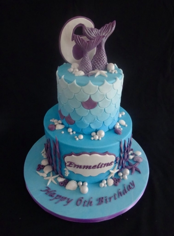 "Ombre Mermaid Cake"